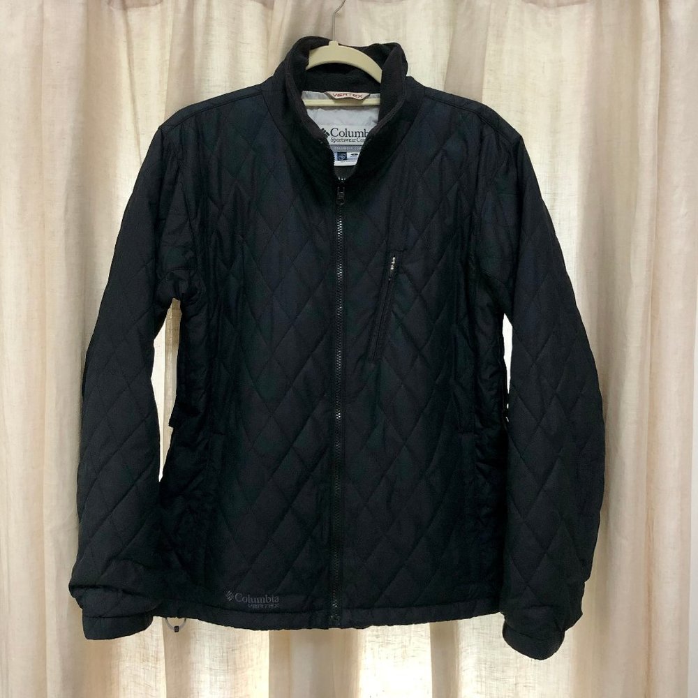 Columbia Black Quilted Puffer Jacket L